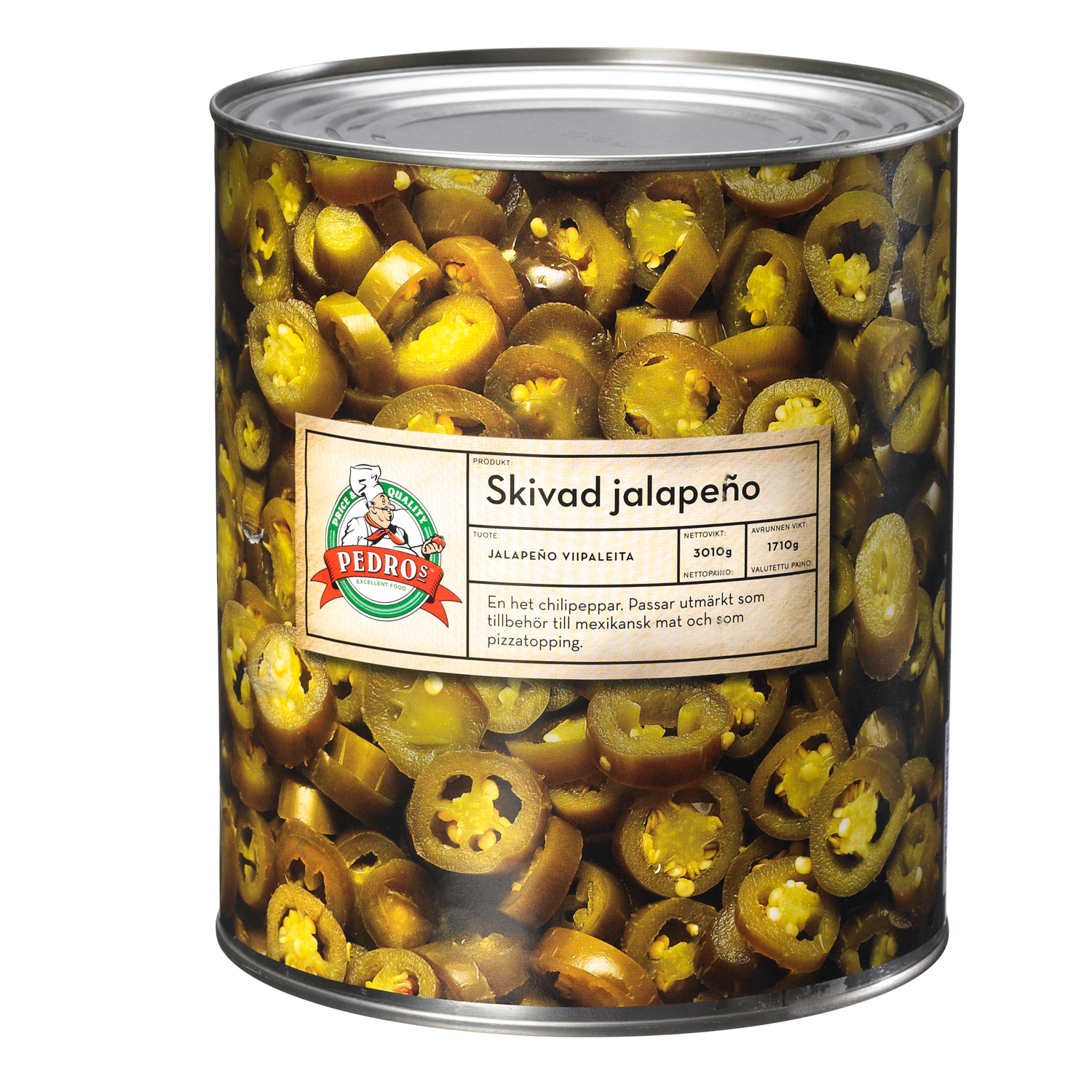 Jalapenos skivade