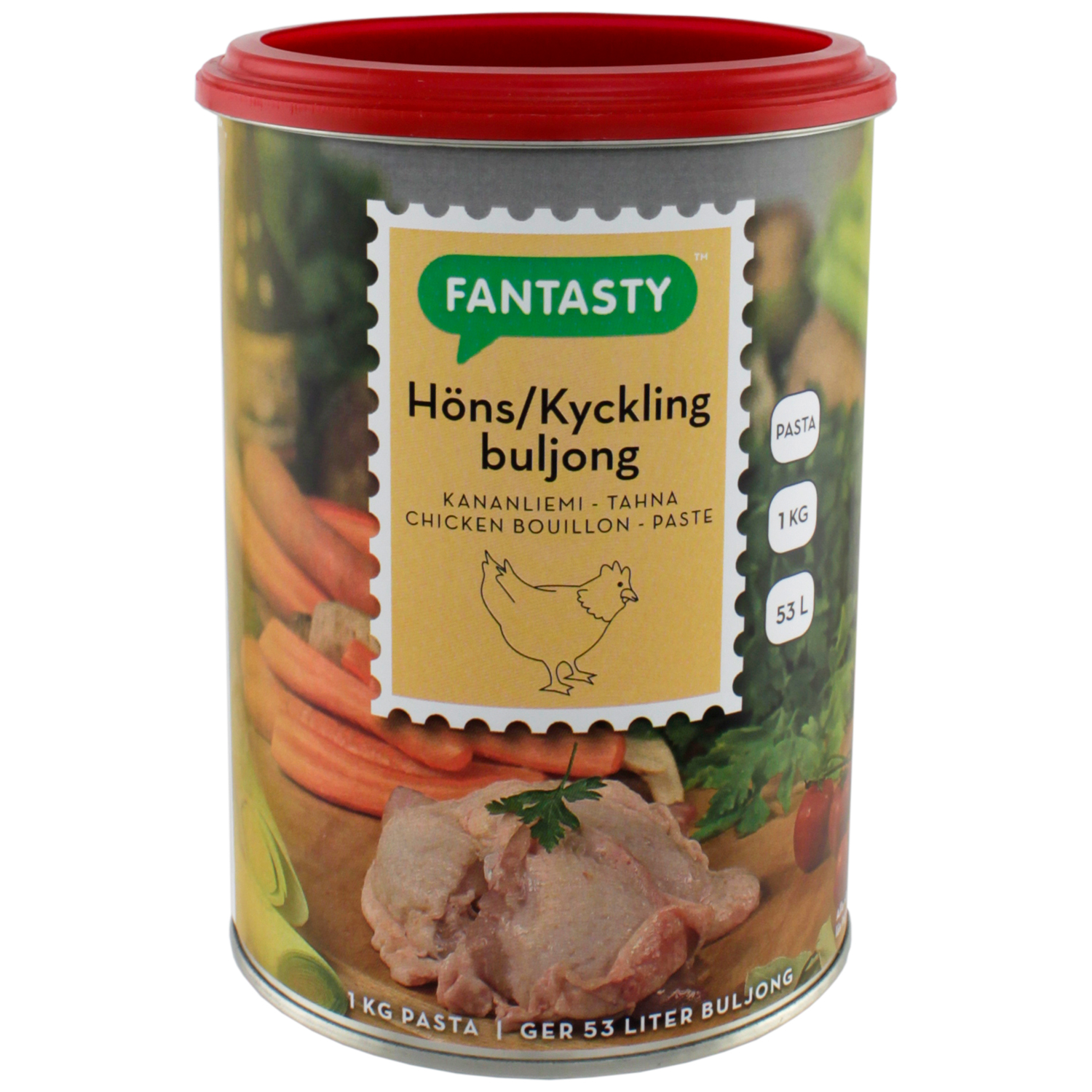 Höns/kycklingbuljong pasta