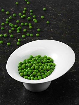 Gröna ärtor blancherade