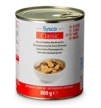 Skivade champinjoner