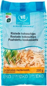 KOKOSCHIPS ROSTADE EKOLOGISKA