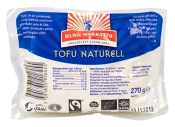 Tofu naturell KRAV & Fairtrade