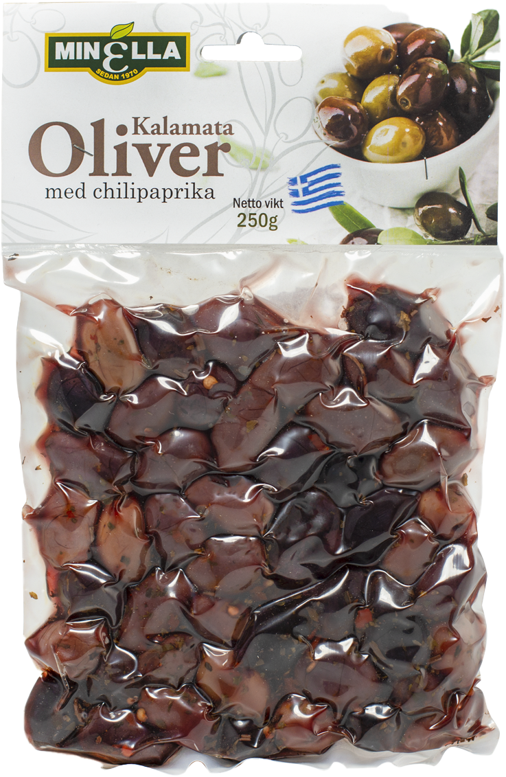 Oliv Kalamata med Chilipaprika