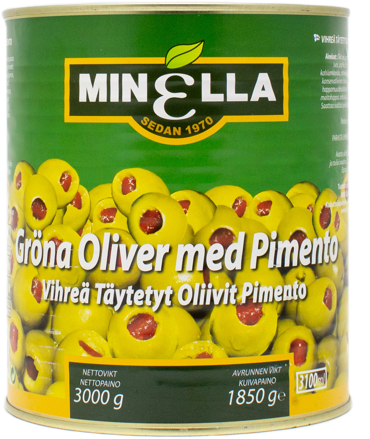 Oliver med pimento gröna