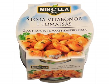 Stora vitabönor i tomatsås