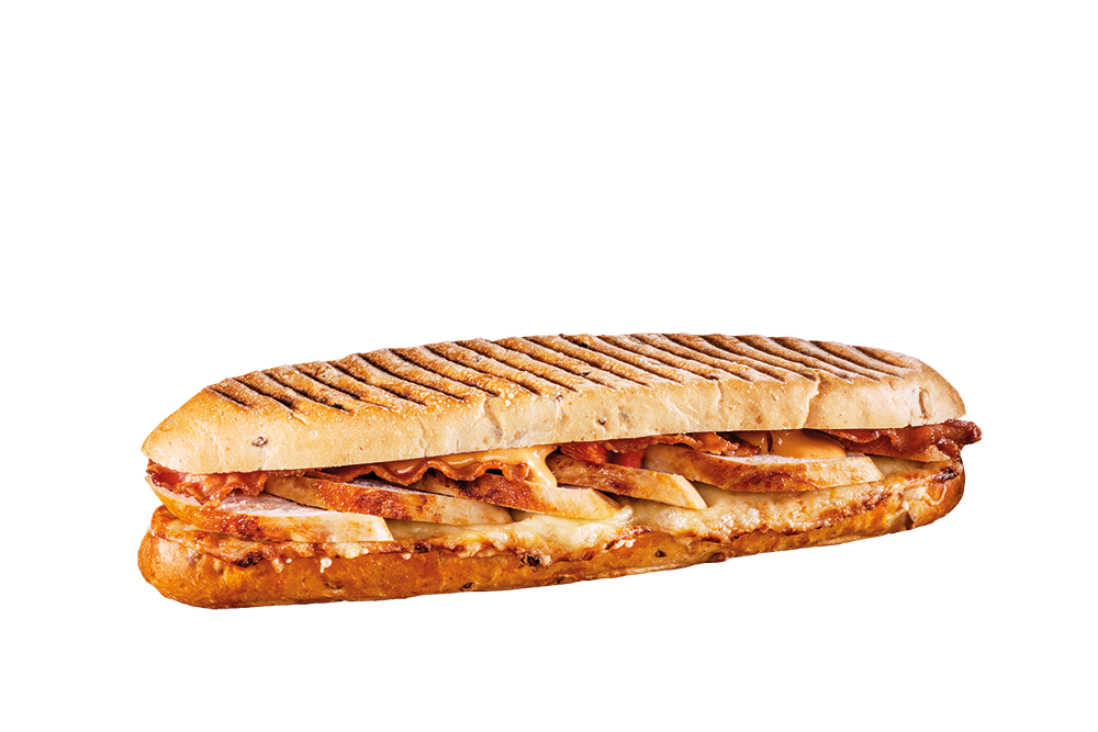 Panini BBQ Kyckling med Bacon