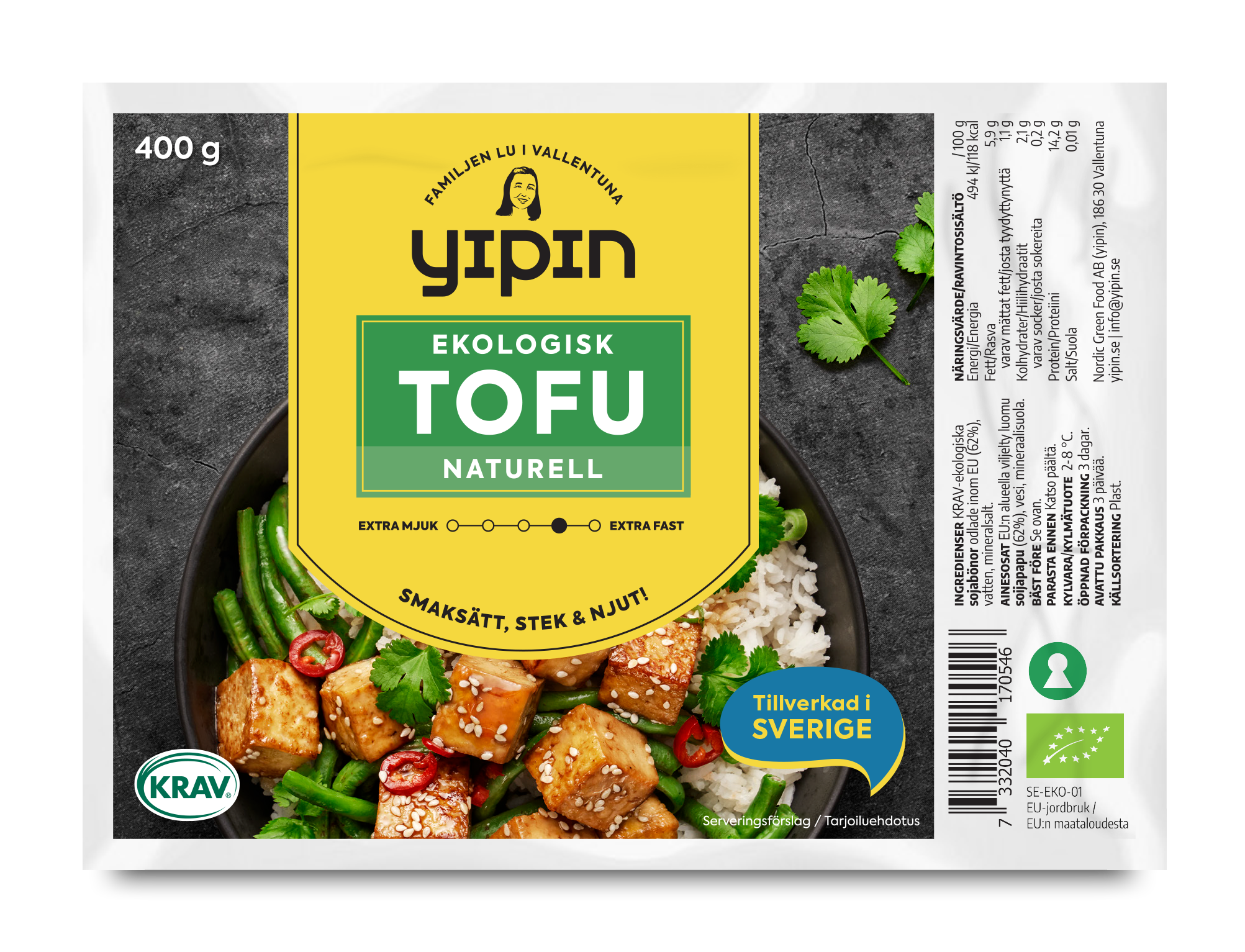 KRAV Tofu naturell