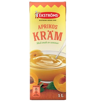 Aprikoskräm, färdig