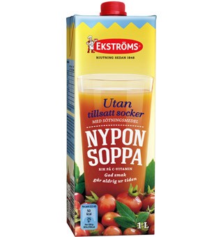 Nyponsoppa utan tills socker