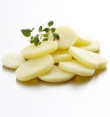 Skivad potatis
