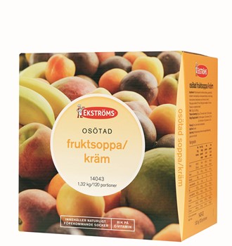 Fruktsoppa/kräm, kallrörd