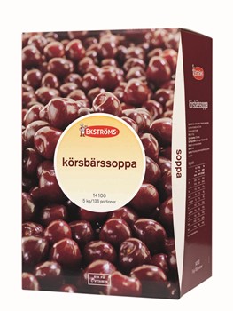 Körsbärssoppa, kallrörd