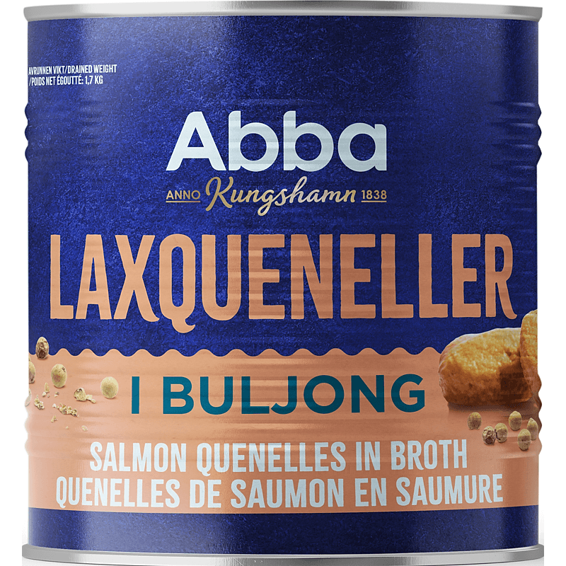 Laxqueneller i buljong