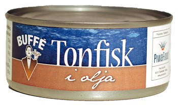Tonfisk i bit Olja