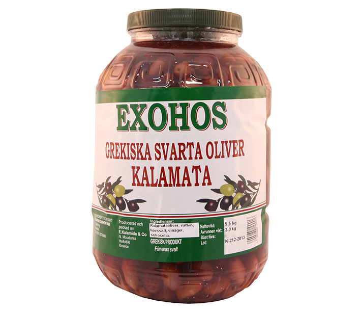 Grekiska svarta oliver Kalamata XL