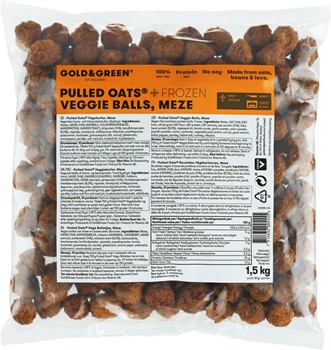 Pulled Oats Vegobullar Meze Fryst