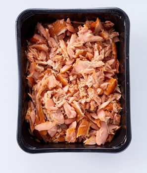 Pulled salmon med peppar