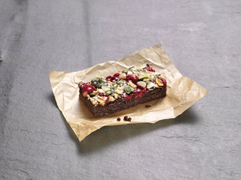 Brownie with rasberry GF