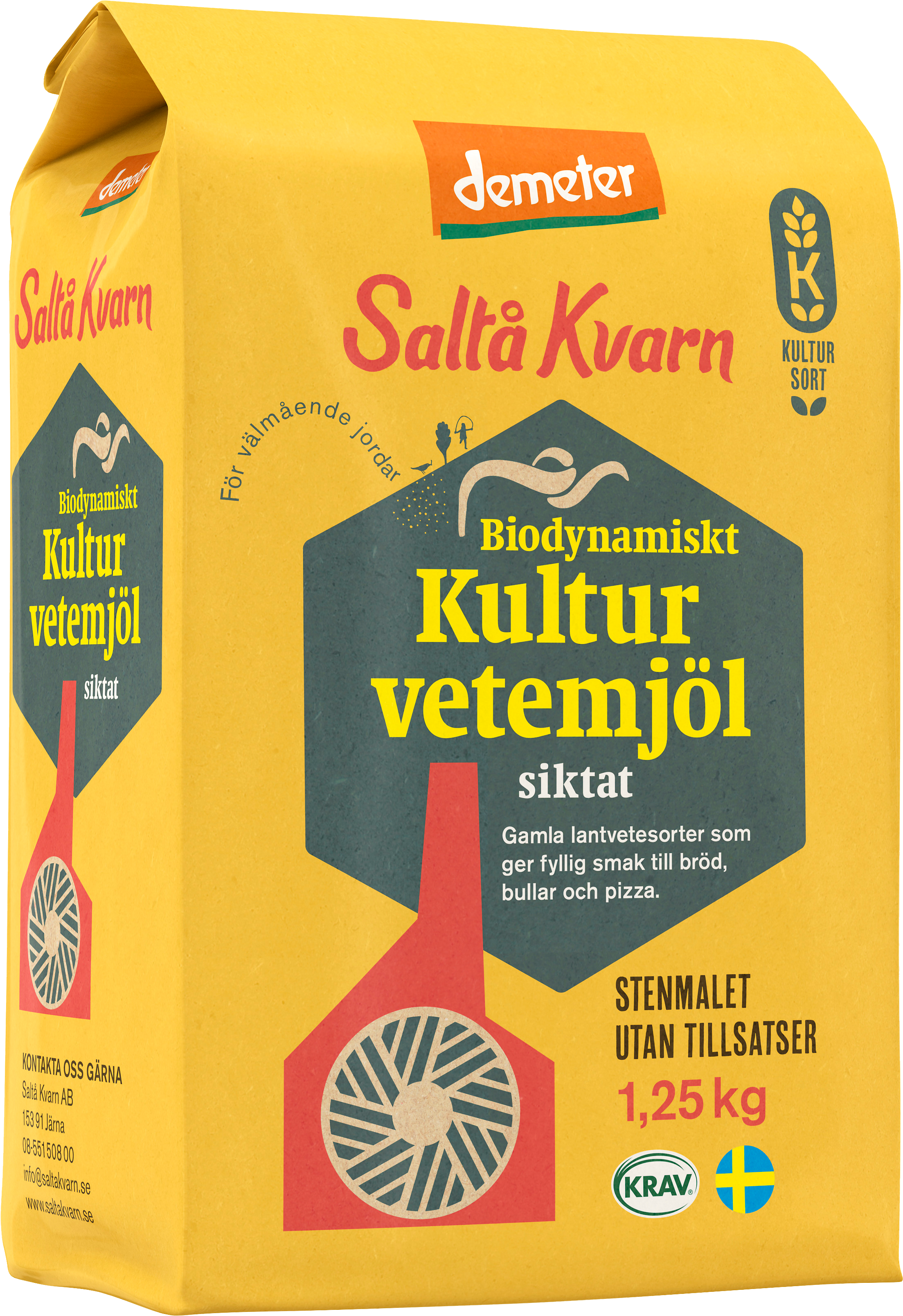 Biodynamiskt kulturvetemjöl siktat