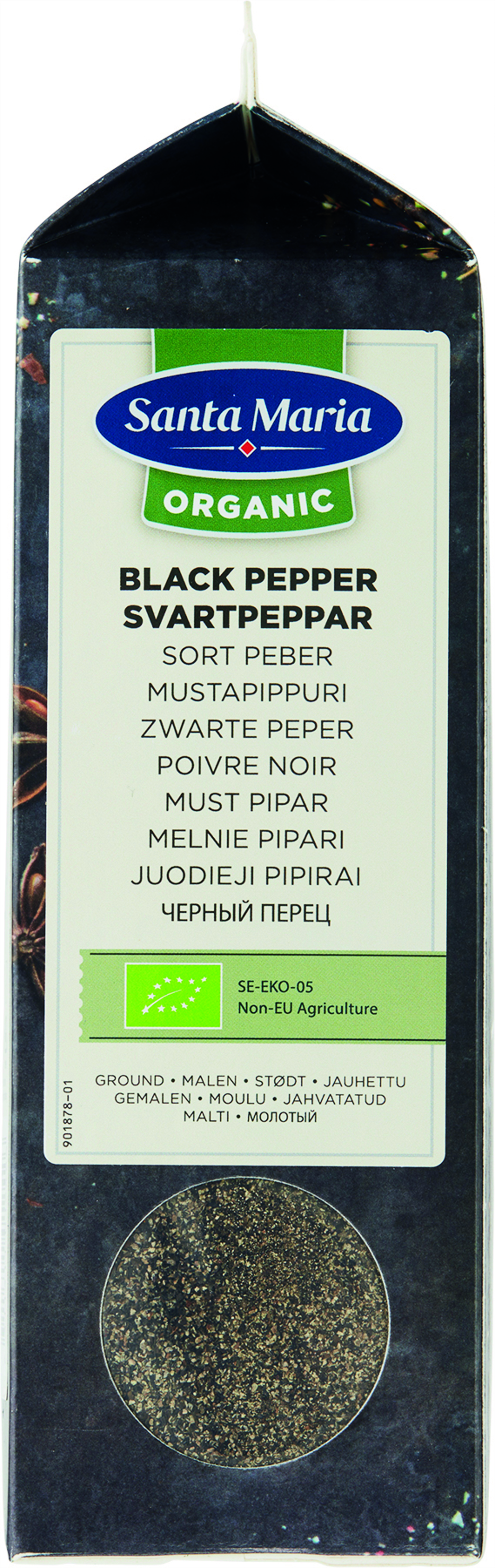 Svartpeppar Malen Organic