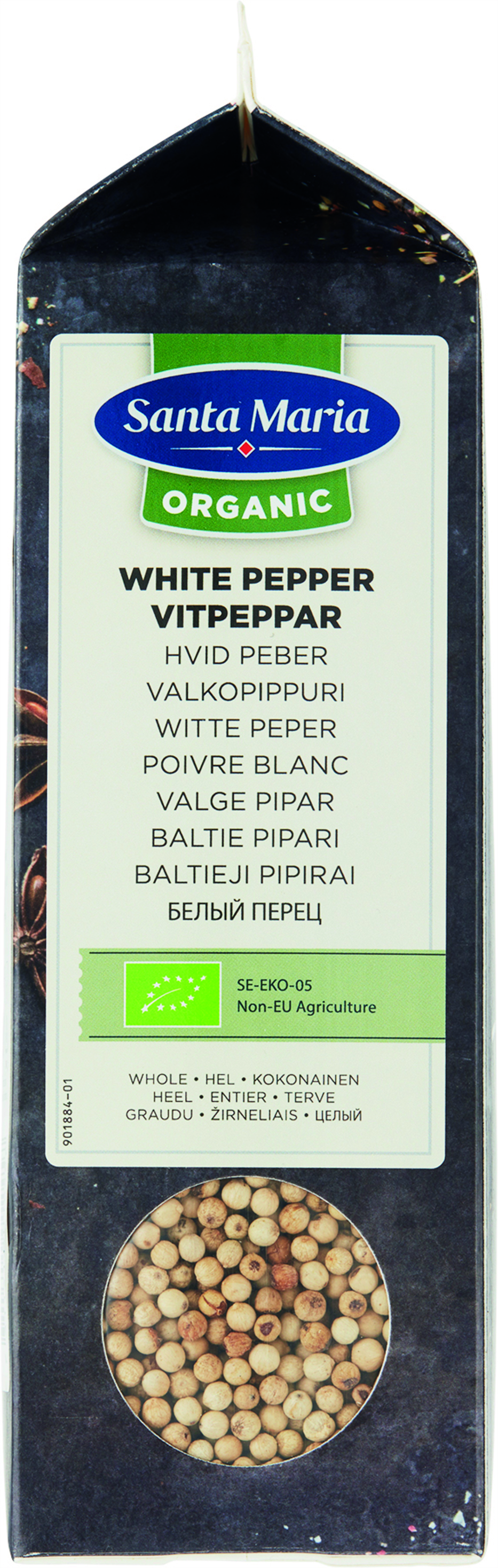 Vitpeppar Hel Organic