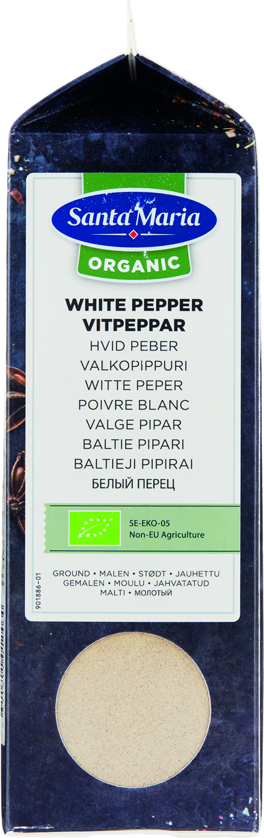 Vitpeppar Malen Organic