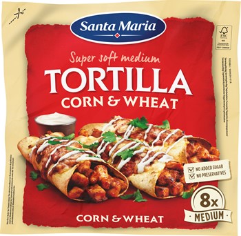 Tortilla Corn Wheat Medium