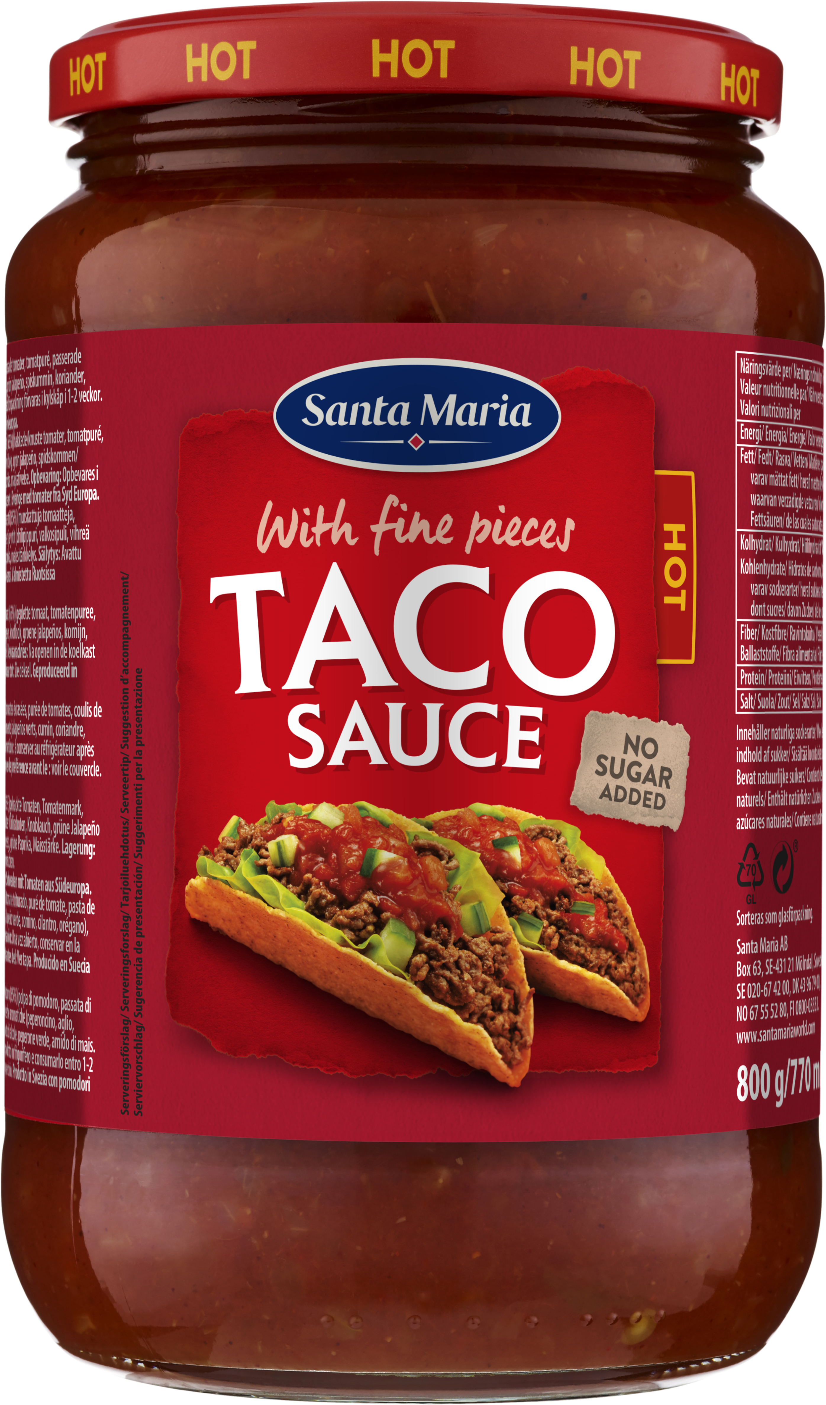 TACO SAUCE HOT