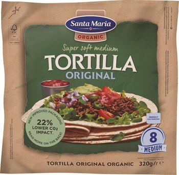 Tortilla Organic Original Medium