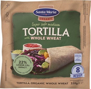 Tortilla Organic Whole Wheat