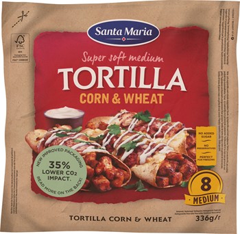 Tortilla Corn Wheat Medium