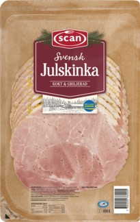 Julskinka skivad