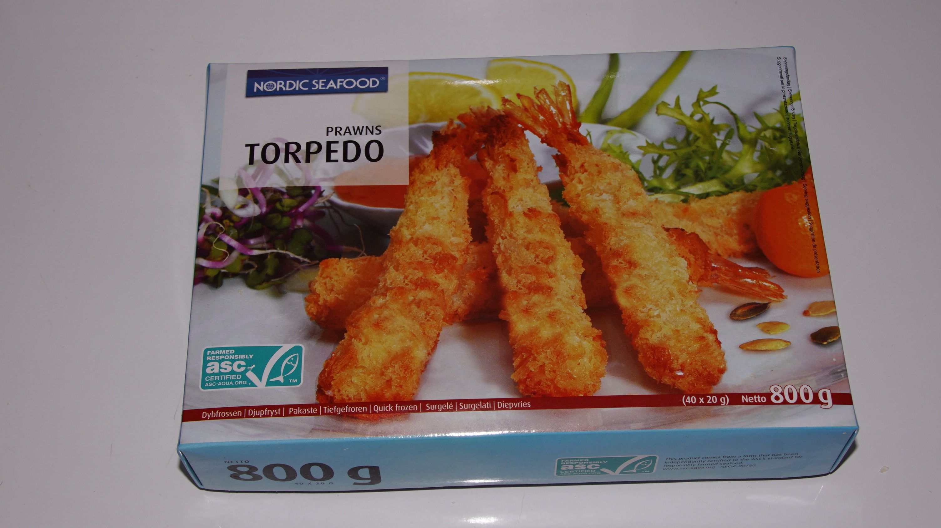 Crispy Crumbed Prawns Torpedo  ASC