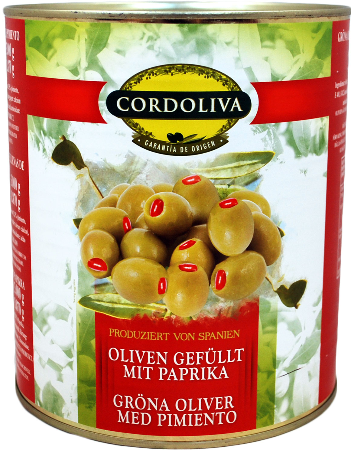 Gröna oliver med pimiento