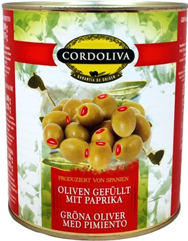 Gröna oliver med pimiento