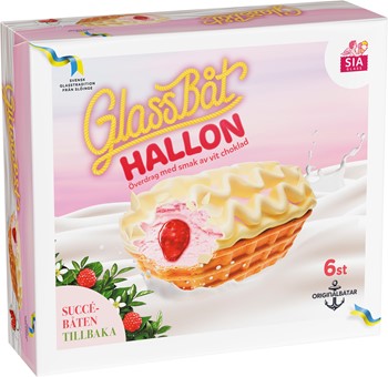 Flerpack Glassbåt Hallon