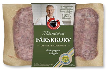 Färskkorv Thörnström äppl/grönp GM