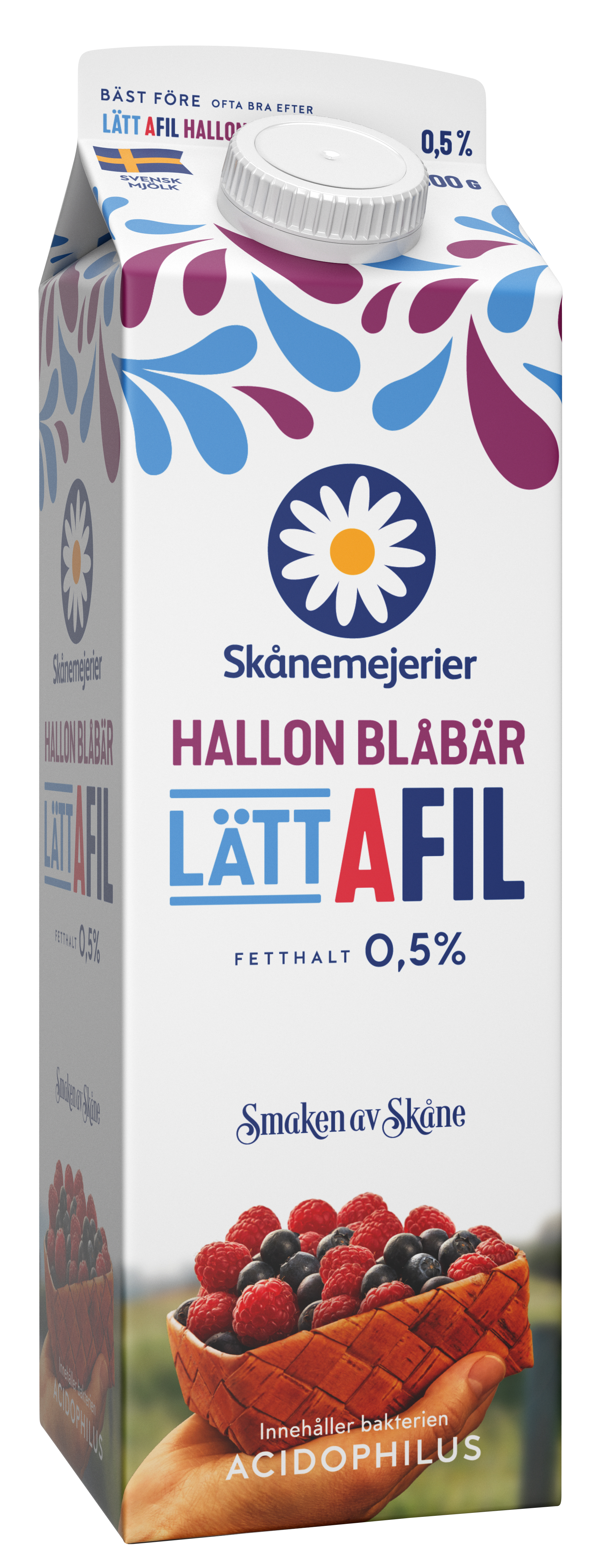 Lätt A-fil Hallon/blåbär