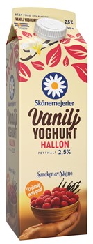 Vaniljyoghurt Hallon