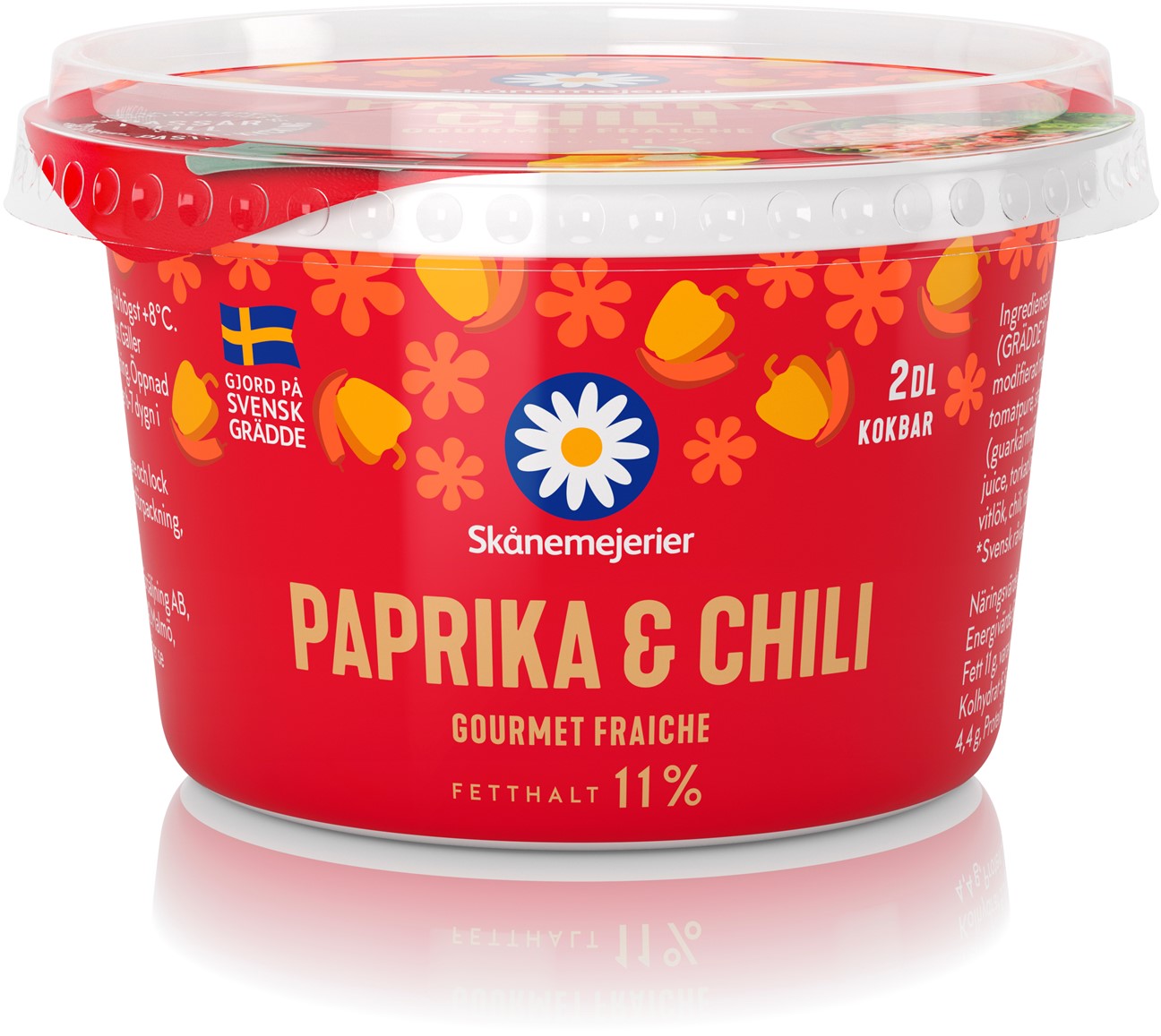 Crème Fraiche paprika/chili - SKÅNEMEJERIER - Dabas