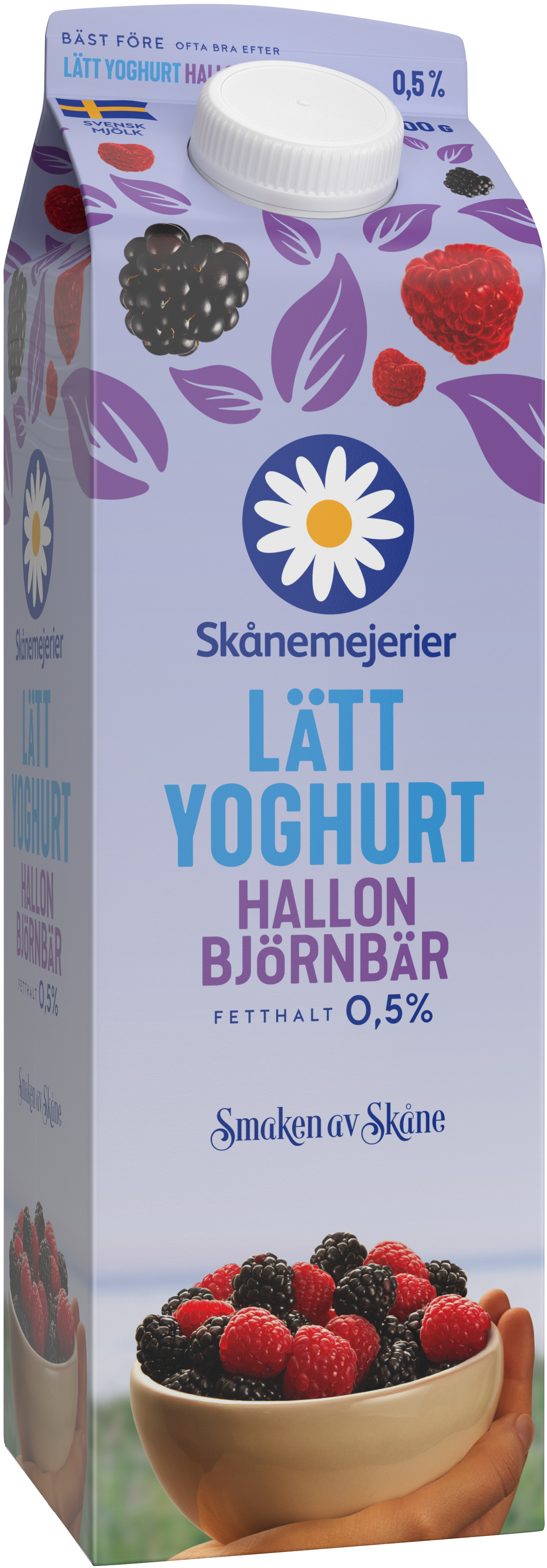 Lättyoghurt Björnbär/hallon 0,5%