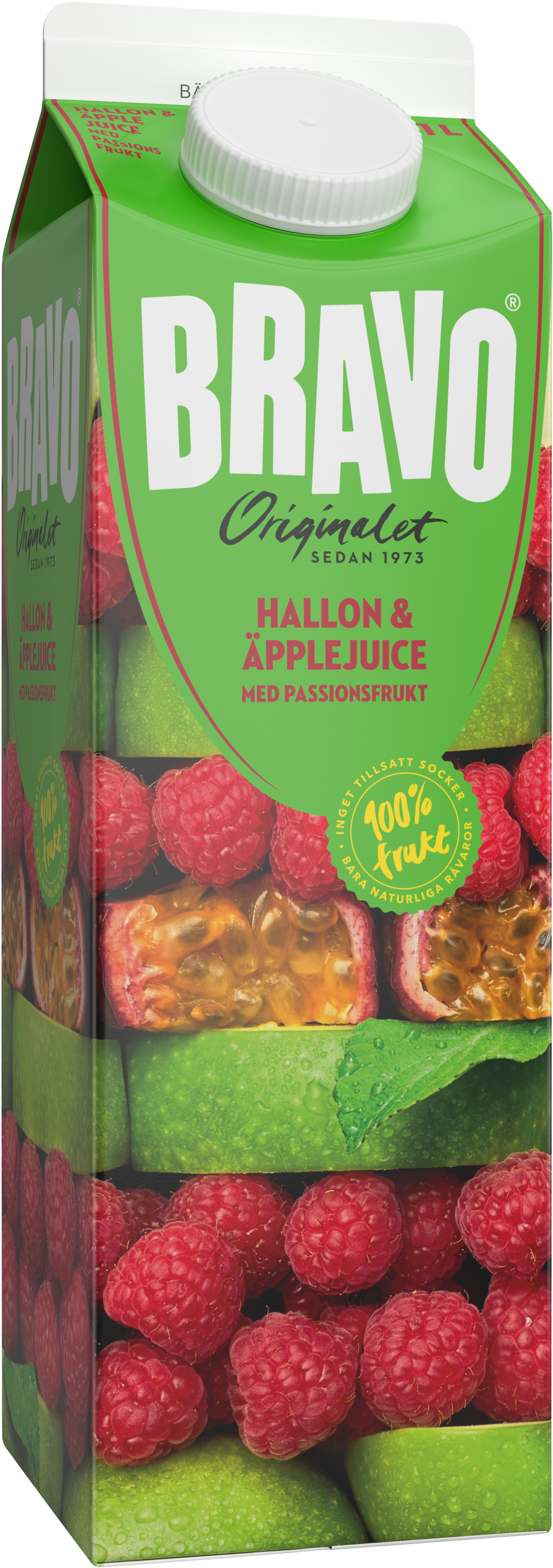 Hallon- & äpplejuice m. passionfr.