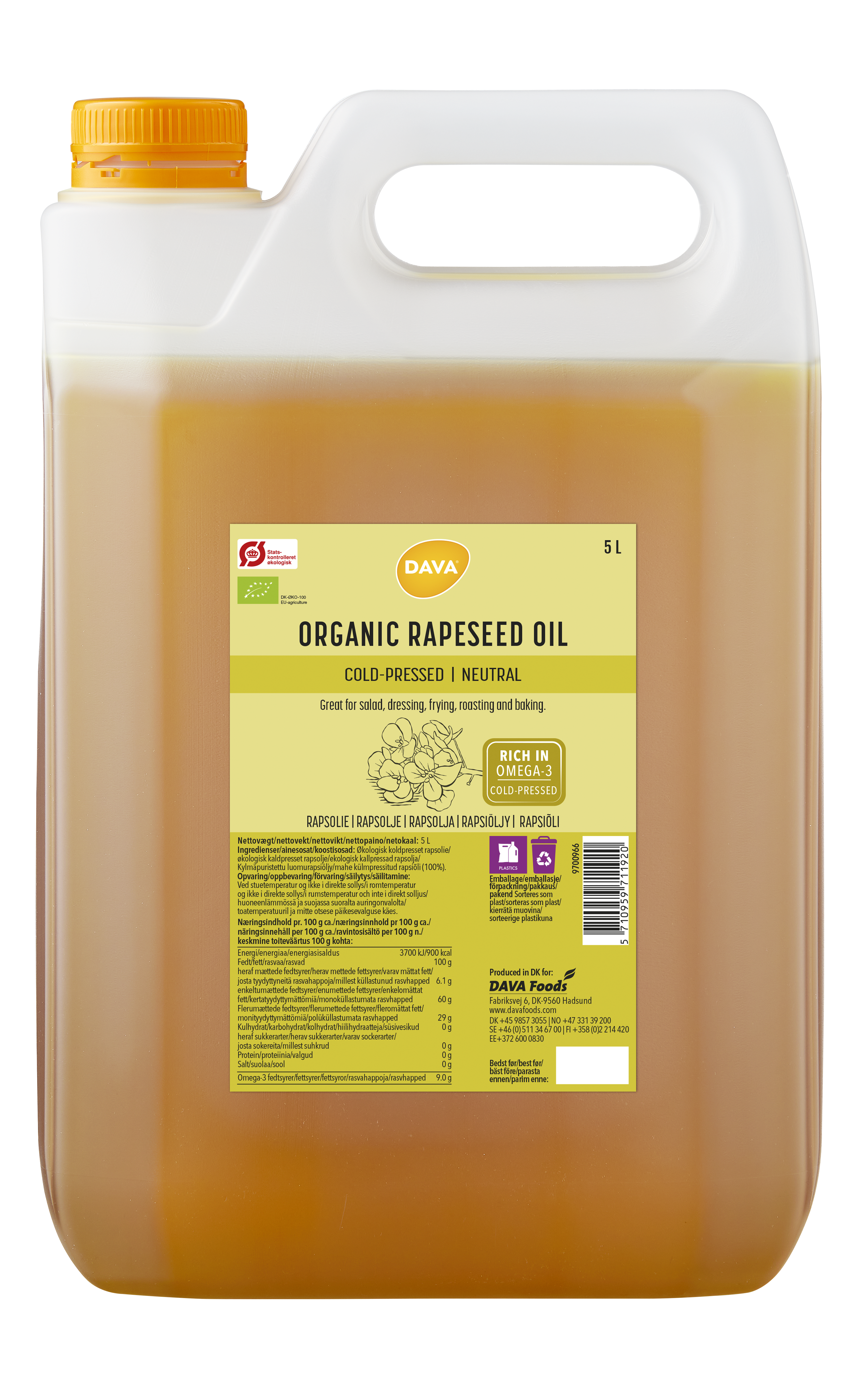 Org Cold-p Rapeseed Oil
