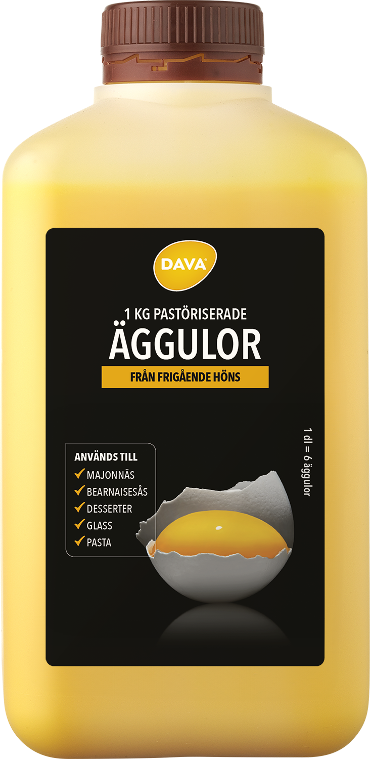 Äggula frigående inne EU 1kg DUNK