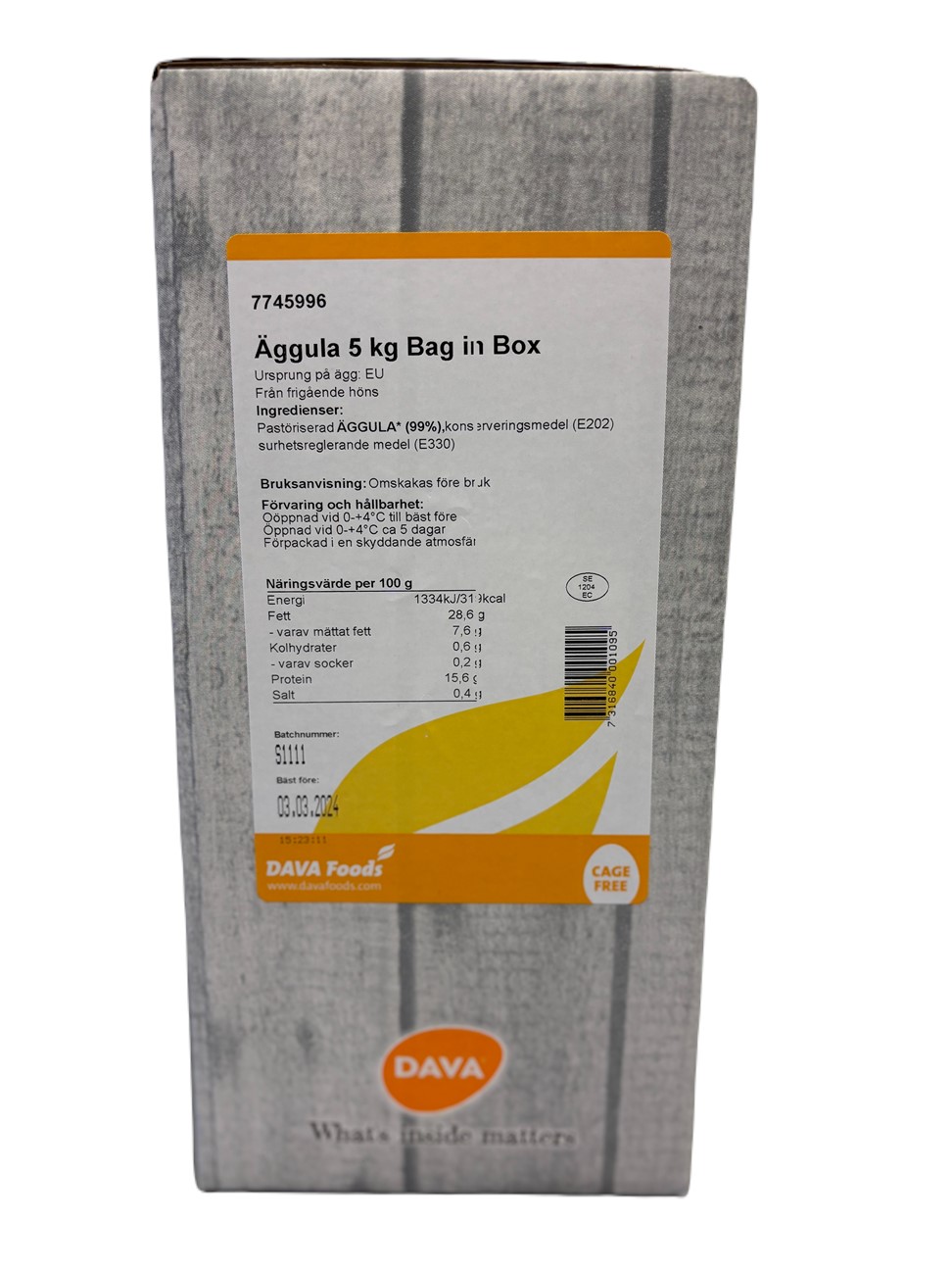 Äggula BiB EU - Lantägg - Dabas