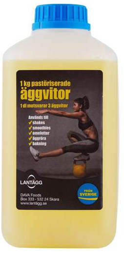 Äggvita frigående inne SE 1kg DUNK