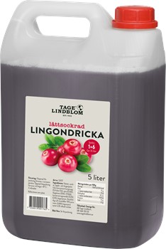 Lättsockrad Lingondricka