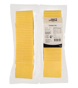 Skivad Cheddar 34%, 66x15g