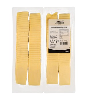 Skivad Gouda Betesmjölk 28% 100x10g