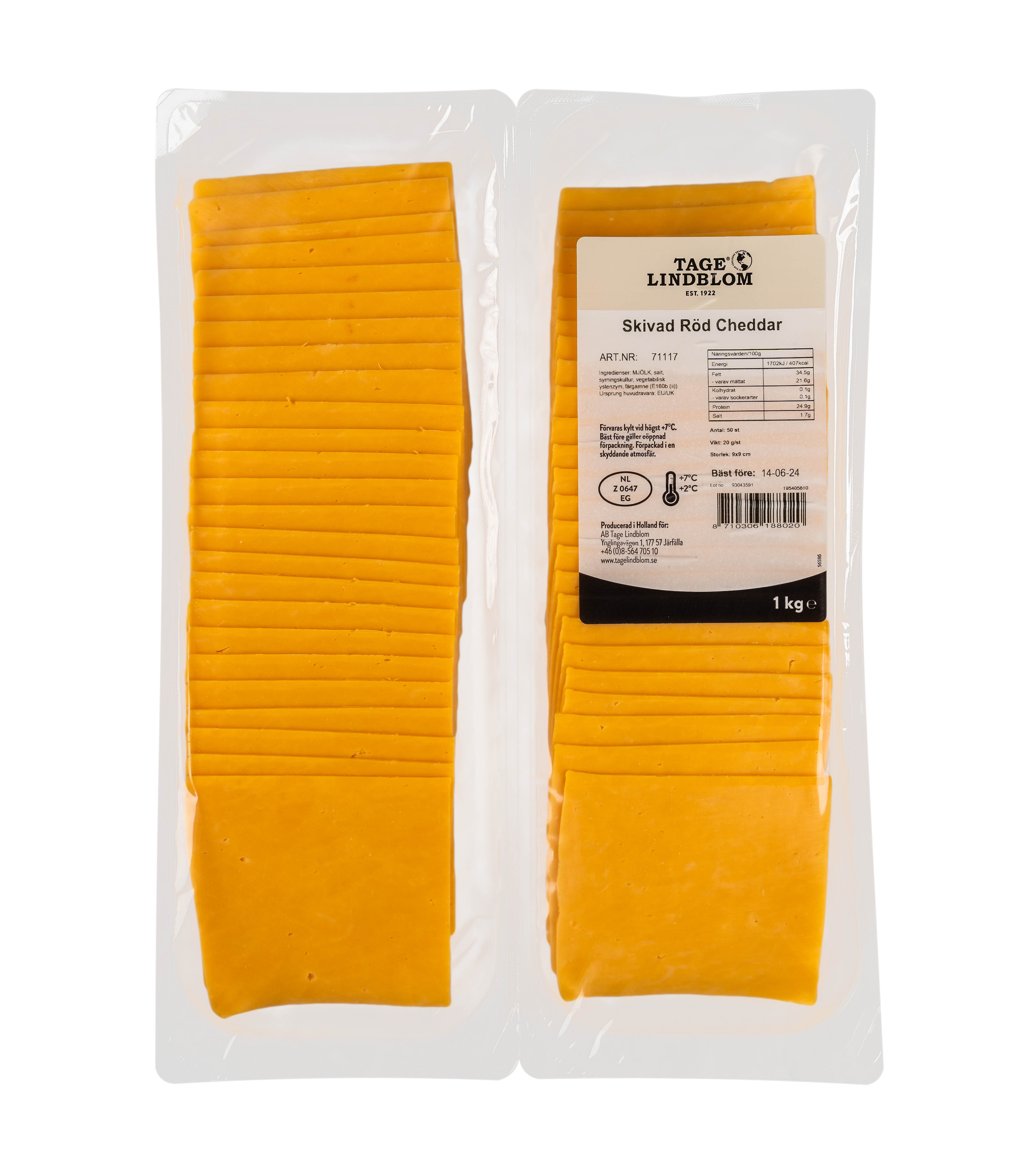 Skivad Röd Cheddar